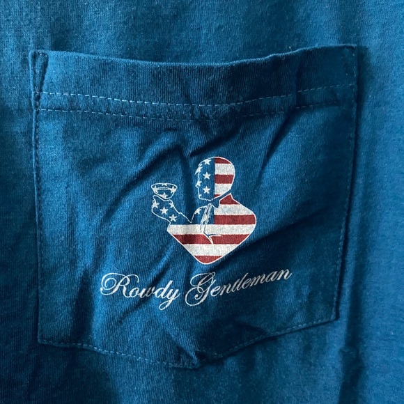 Rowdy Gentleman Reagan/Bush Pocket T-Shirt - Worn! - Picture 4 of 4